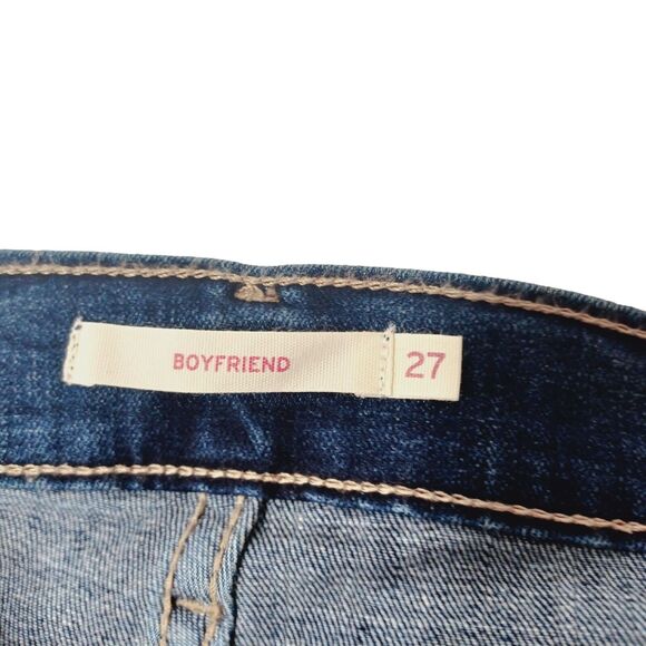 Levi's Boyfriend Women's Mid-Rise Tapered Leg Jeans Size 27 - Picture 7 of 16